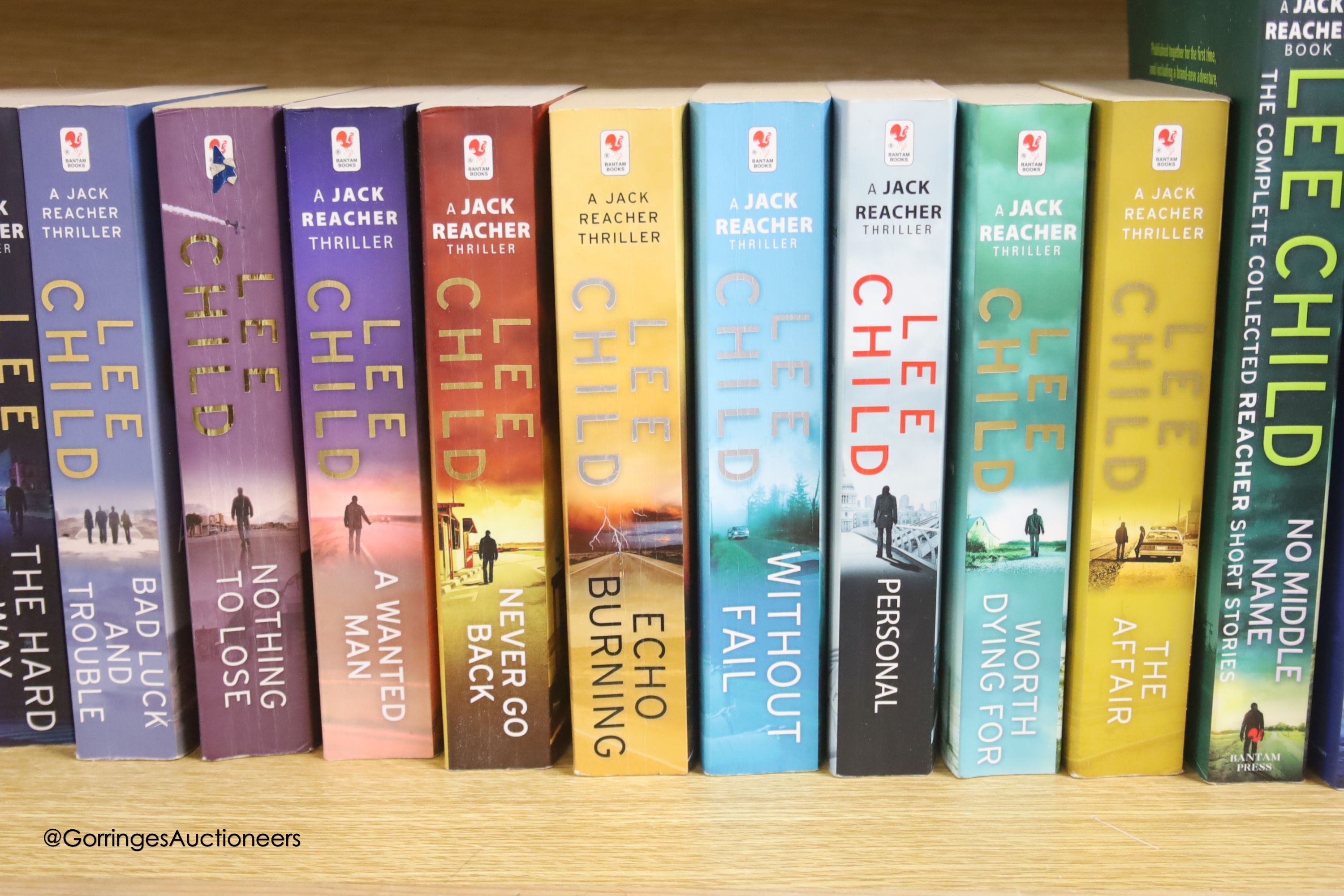 Twenty four Lee Child Jack Reacher novels including a first edition of the first book; Killing Floor